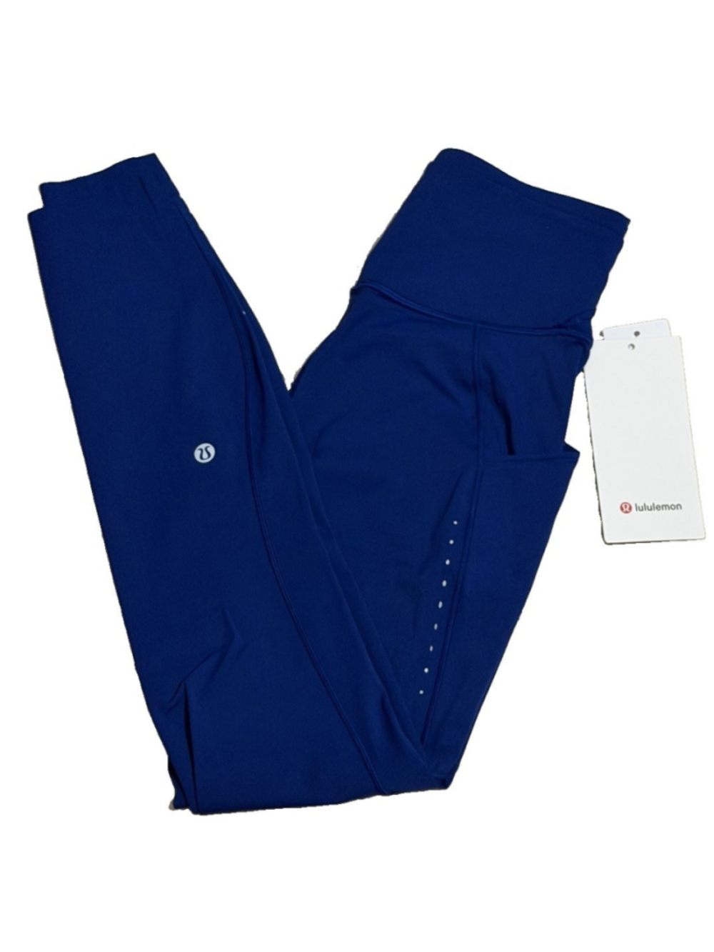 LULULEMON F&F HIGH RISE WITH POCKETS 25” LEGGING CLUB BLUE COLOR SIZE 6